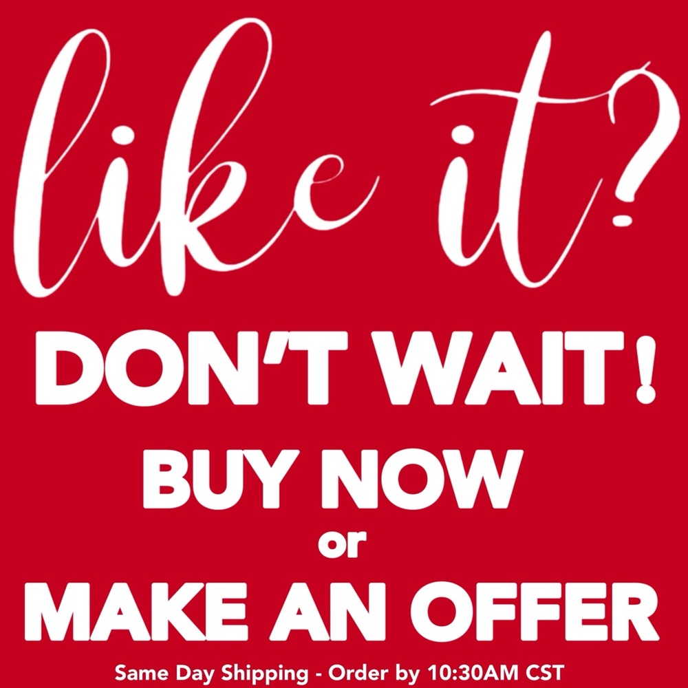 DON’T MISS OUT! BUY OR MAKE AN OFFER!
